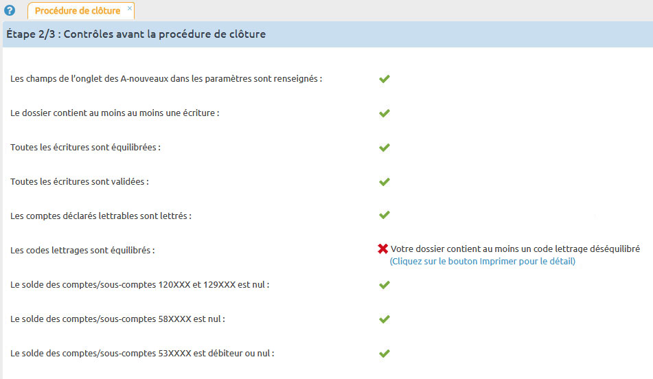 Procédure de clôture comptable – Etape 2 : Contrôles avant clôture de l’exercice